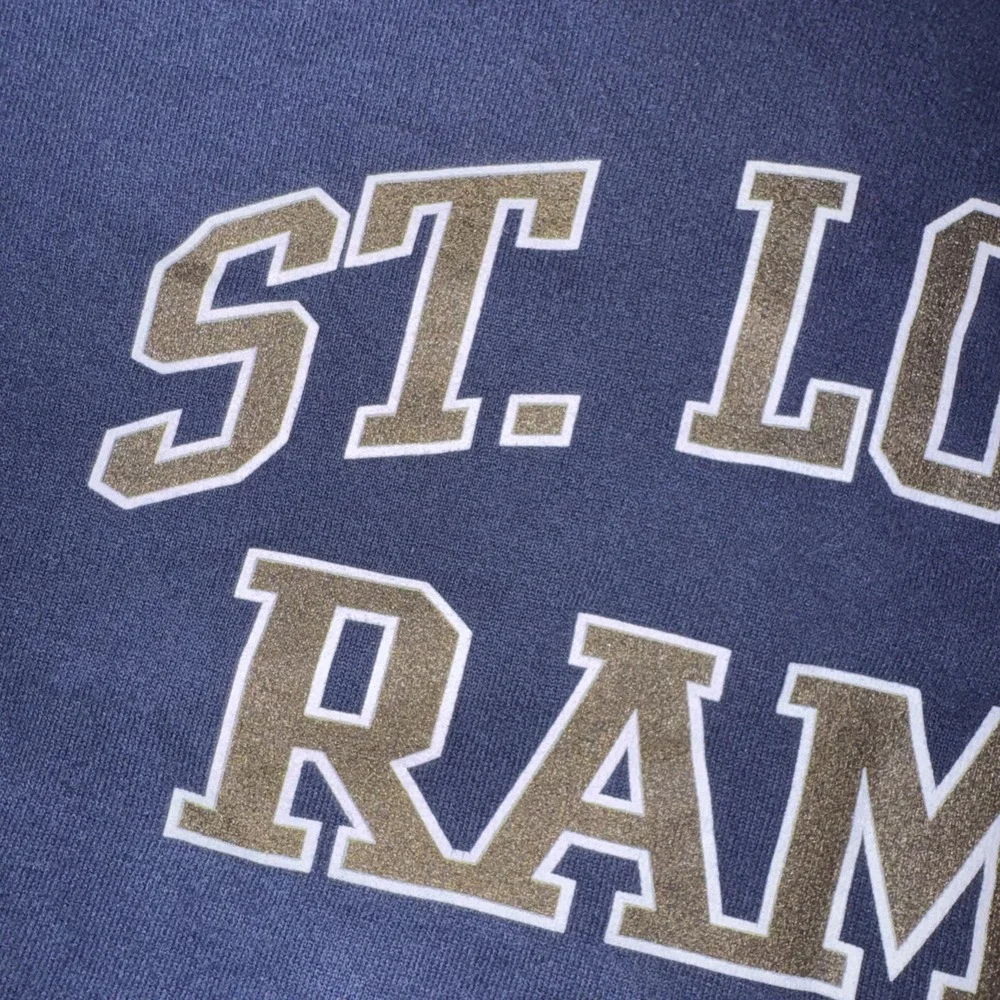 Vintage NFL Team Apparel Navy Blue St. Louis Rams Crewneck Sweatshirt No‎ Size